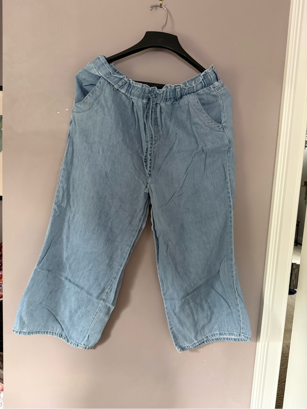 Velvet Heart Light Blue Wide-Leg Drawstring Jeans